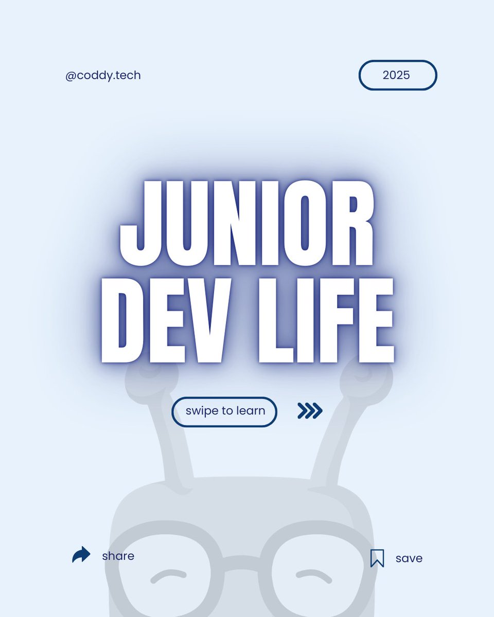 coddy_tech's tweet image. Thinking about a career in coding? 🤔 Learn what a Junior Developer does and why it&apos;s a great entry point into the tech world! #coding #juniordeveloper #techcareer #learntocode #coddytech #codingtips