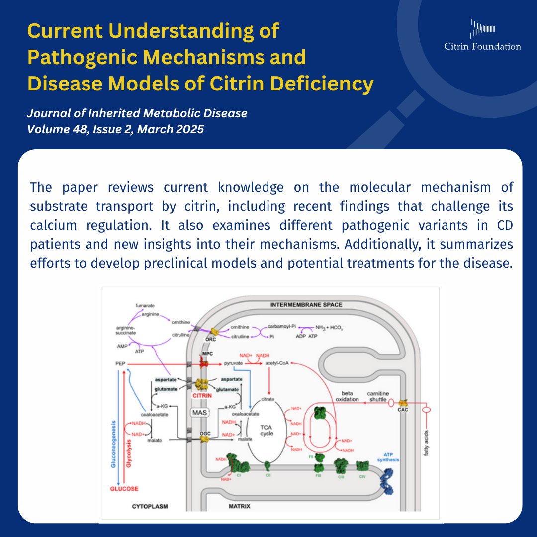 We are very happy to announce a new publication by one of the members of our research consortium at Cambridge University in the Journal of Inherited Metabolic Disease. The full paper can be accessed here: onlinelibrary.wiley.com/doi/full/10.10…