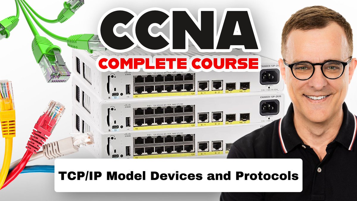 davidbombal's tweet image. TCP/IP Model: Where are the devices and protocols? 

This is part of my FREE CCNA 200-301 Course (2025 edition)

YouTube video: youtu.be/0vgUkk-WzcU

#ccna #osi #tcpip #tcp #hub #switch #bridge #router #network #networking #cisco #model #study #cybersecurity #infosec