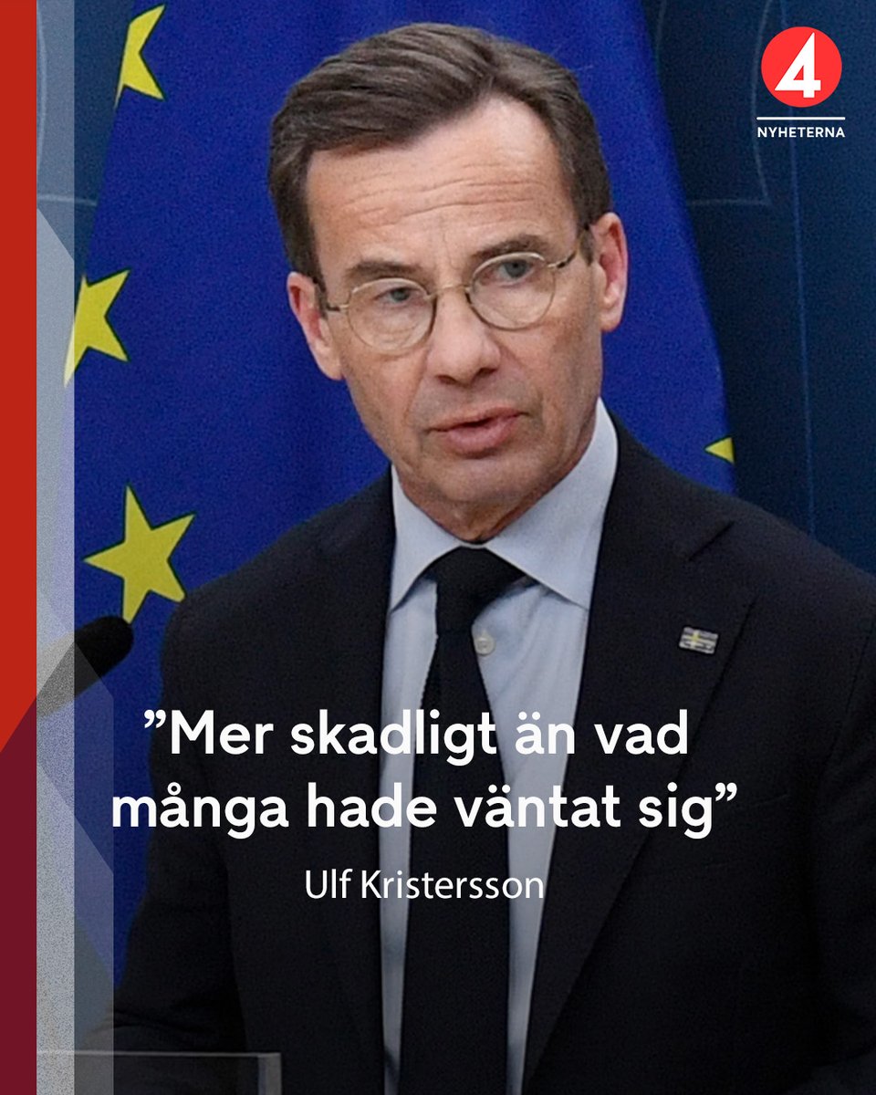 Donald Trump presenterade under onsdagen det stora tullpaketet mot omvärlden – bland annat så införs 20-procentiga tullar mot EU. Med anledning av tullarna höll i dag regeringen en pressträff.

– Det är sannolikt ännu mer skadligt än vad många förväntat sig, säger statsministern.