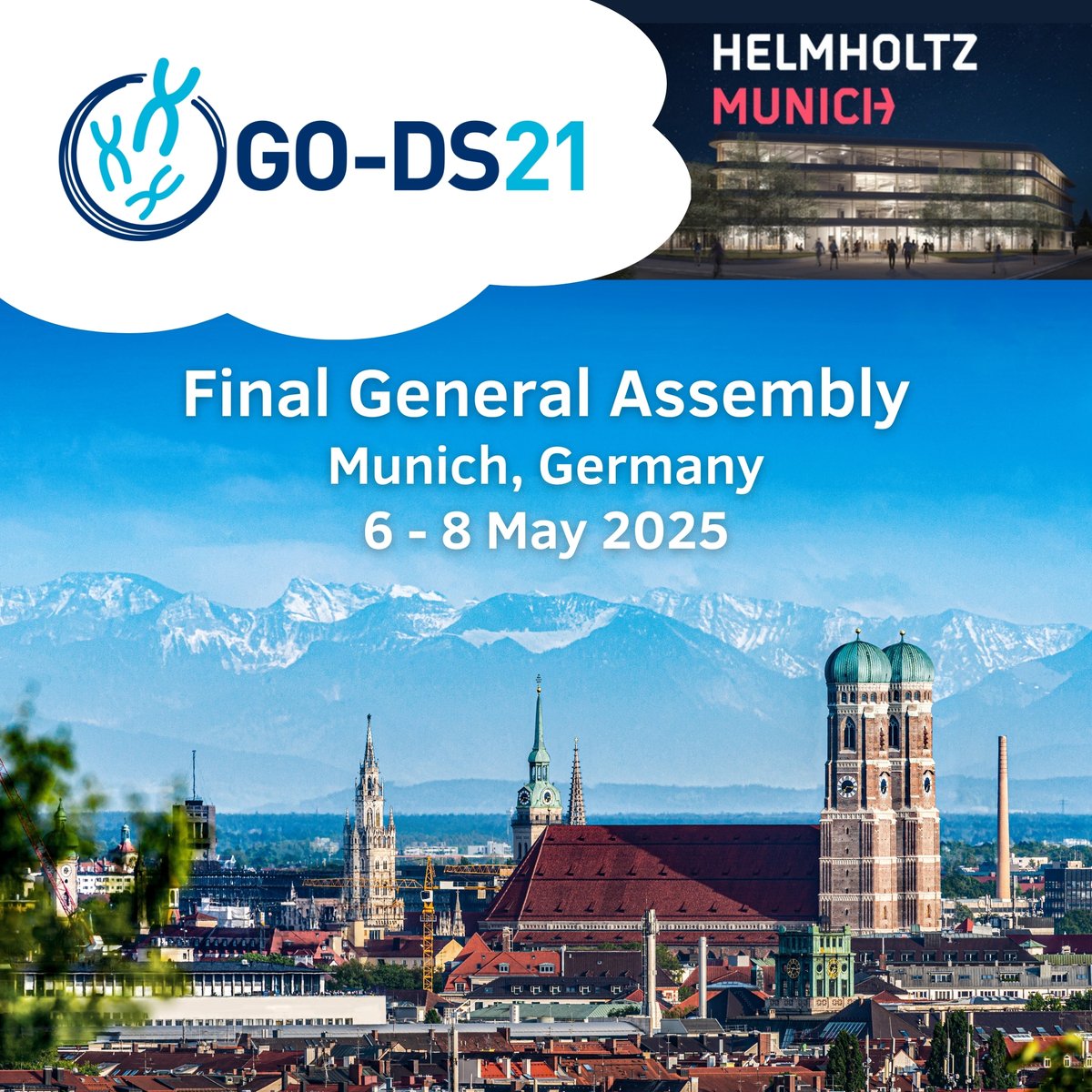 GO-DS21 (@go_ds21) on Twitter photo 😎 We are excited to welcome the consortium for the final GO-DS21 General Assembly in Munich, Germany, from 6-8 May
👉Tues, 6 May: Networking dinner at the Mercure Hotel Munich Airport
👉 Wed, 7 May: Full-day Meeting <a href="/HelmholtzMunich/">Helmholtz Munich | @HelmholtzMunich</a>
👉 Thurs, 8 May: Meeting ends at 3:30 pm🥳 😎 We are excited to welcome the consortium for the final GO-DS21 General Assembly in Munich, Germany, from 6-8 May
👉Tues, 6 May: Networking dinner at the Mercure Hotel Munich Airport
👉 Wed, 7 May: Full-day Meeting <a href="/HelmholtzMunich/">Helmholtz Munich | @HelmholtzMunich</a>
👉 Thurs, 8 May: Meeting ends at 3:30 pm🥳