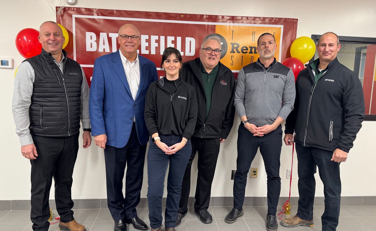 Last week, I had the pleasure of attending the grand opening of a Battlefield Equipment Rentals in St Thomas, alongside Mayor Joe Preston. Battlefield Equipment Rentals is 100% Canadian owned and operated, and will support the trades by bringing equipment, specialty products and