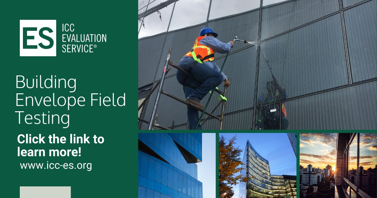 ICCEvalService's tweet photo. ICC-ES field testing services can help identify vulnerabilities in a building's envelope and ensure compliance with industry standards. Our experts provide fast, reliable test results. Click the link to get started today!
#fieldtesting #buildingenvelope
https://t.co/C15b90xiZI https://t.co/yEP6rqh0h4