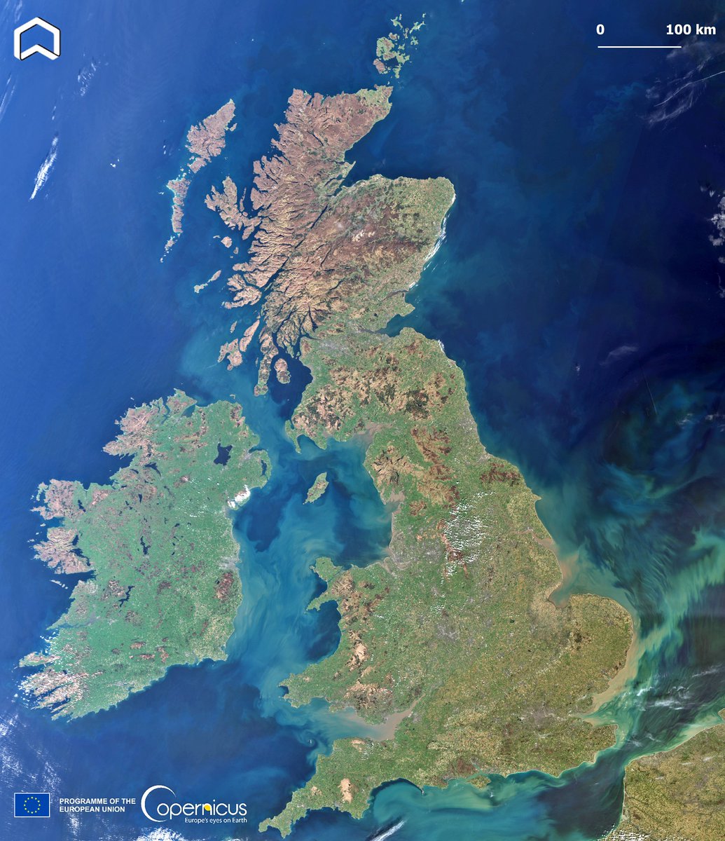 ADAM Platform (@platformadam) on Twitter photo Blue sky over #UnitedKingdom!
The spring almost cloudfree #Copernicus #Sentinel3 images collected on April 2nd shows green field and awesome shades of Ocean colours surrounding the islands.
#Ireland #England #Scotland #Wales #UKweather
@wmo <a href="/metoffice/">Met Office</a> Blue sky over #UnitedKingdom!
The spring almost cloudfree #Copernicus #Sentinel3 images collected on April 2nd shows green field and awesome shades of Ocean colours surrounding the islands.
#Ireland #England #Scotland #Wales #UKweather
@wmo <a href="/metoffice/">Met Office</a>