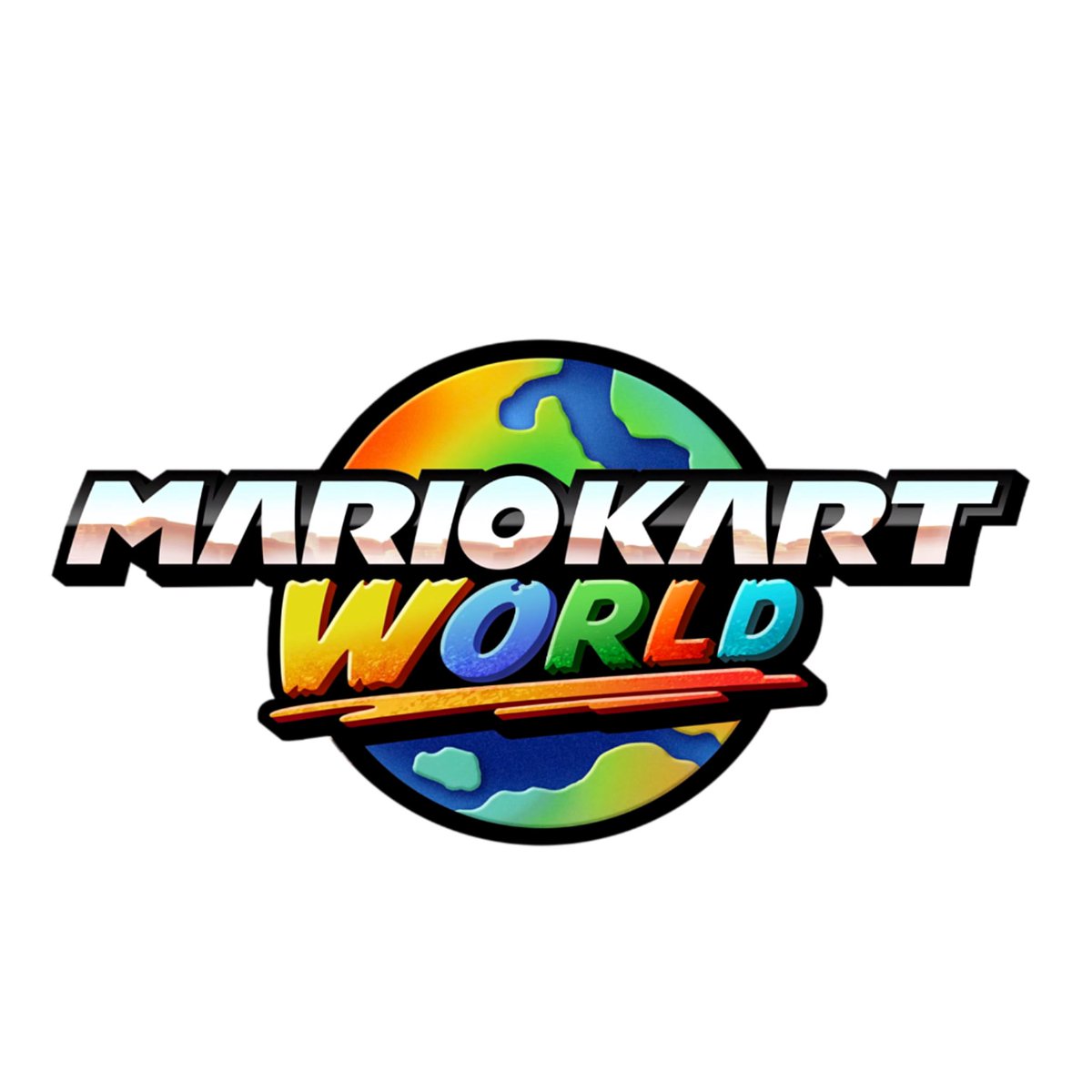 Acrameth's tweet photo. I redesigned the logo for Mario Kart World! I just wanted abit more from it!  Checkout my YouTube or socials for more. #MarioKartWorld #mariokart #NintendoSwitch2 #DonkeyKongBananza https://t.co/9aHczckl3o