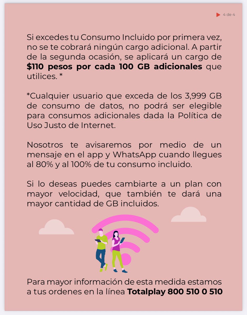 😡🛜 ¡<a href="/totalplaymx/">Totalplay</a> te cobrará si gastas #Internet de más!

Tras la notificación de la empresa a sus clientes de que comenzará a cobrar extra en caso de que sobrepasen el límite de uso de gigabytes en el Internet, la <a href="/Profeco/">Profeco</a> interviene y recuerda que ningún proveedor puede