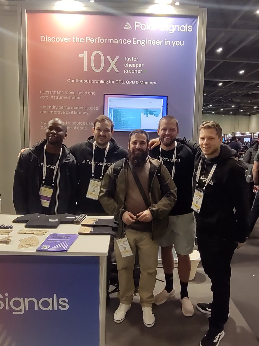 Alby Hernández (@achetronic) on Twitter photo Este equipo marca la diferencia muy fuerte reduciendo costes y mejorando mucho el rendimiento <a href="/PolarSignalsIO/">Polar Signals</a>
Todos tienen un background impresionante #KubeCon #kubeconeu Este equipo marca la diferencia muy fuerte reduciendo costes y mejorando mucho el rendimiento <a href="/PolarSignalsIO/">Polar Signals</a>
Todos tienen un background impresionante #KubeCon #kubeconeu