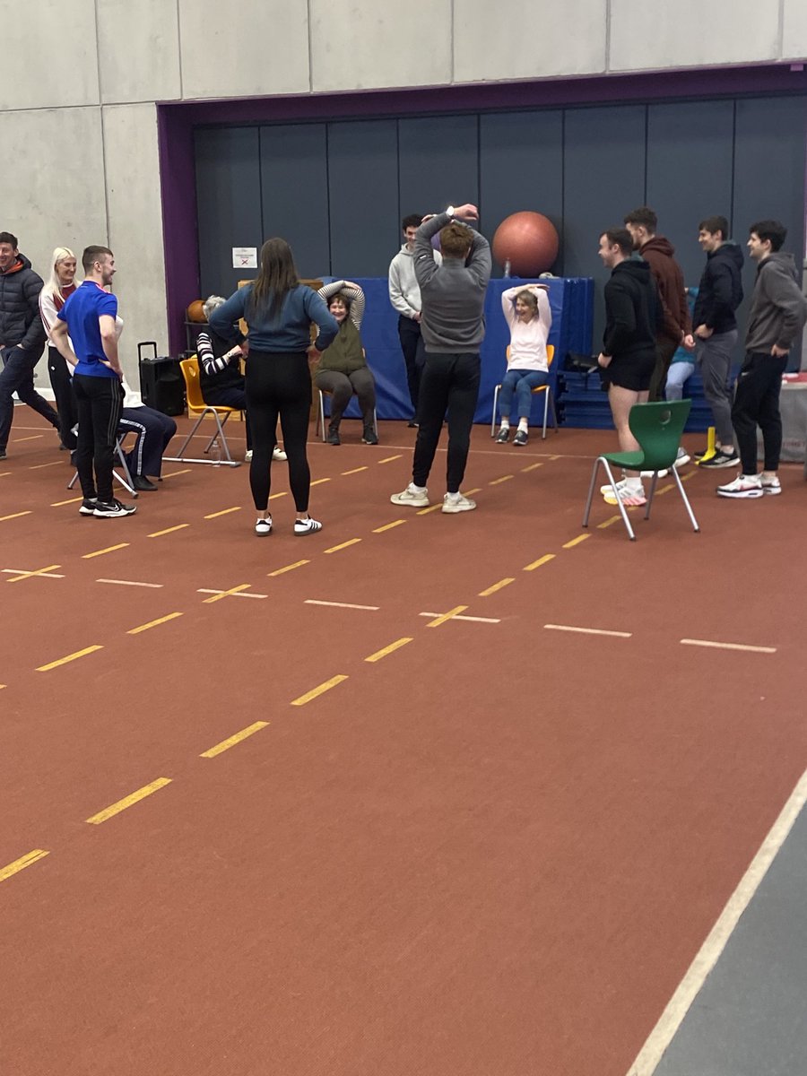 Thanks to <a href="/UPMC/">UPMC</a> Thurles for giving our 4th year students in <a href="/TUSSportCourses/">TUS Sports Courses MW</a> an opportunity to implement a programme based on balance, cardio and strength with a senior group.  Relationship building a significant part of the session which is very clear from pictures 👏 👏