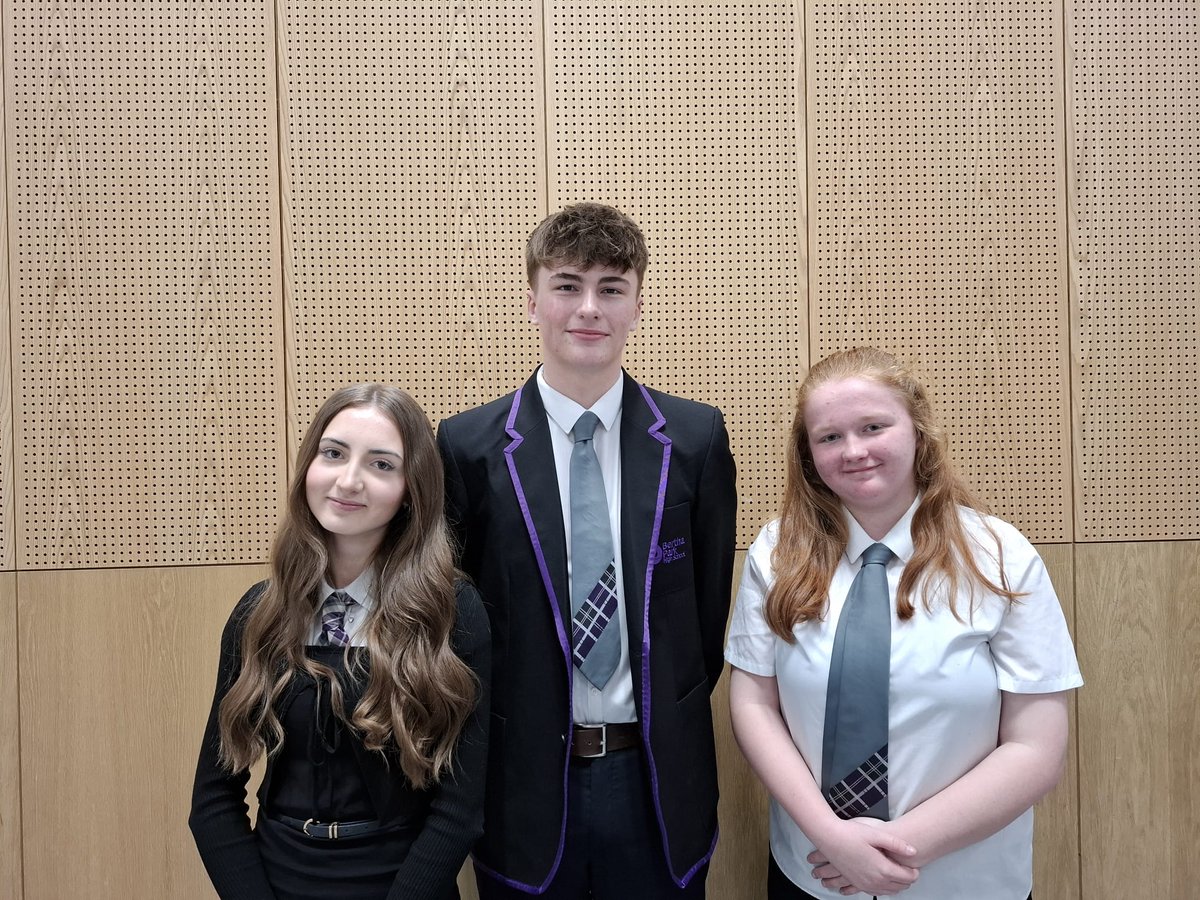 Active Schools - Bertha Park Cluster (@berthaparkas) on Twitter photo Congratulations to Ava Marshall, Logan Thomson and Grace Cardno who have all been selected to be part of the Perth and Kinross Young Persons Sports Panel!
<a href="/BerthaParkPE/">Bertha Park PE ⚽️🏀⭐️</a> <a href="/BerthaParkHigh/">Bertha Park High School</a> <a href="/sportscotland/">sportscotland</a> Congratulations to Ava Marshall, Logan Thomson and Grace Cardno who have all been selected to be part of the Perth and Kinross Young Persons Sports Panel!
<a href="/BerthaParkPE/">Bertha Park PE ⚽️🏀⭐️</a> <a href="/BerthaParkHigh/">Bertha Park High School</a> <a href="/sportscotland/">sportscotland</a>