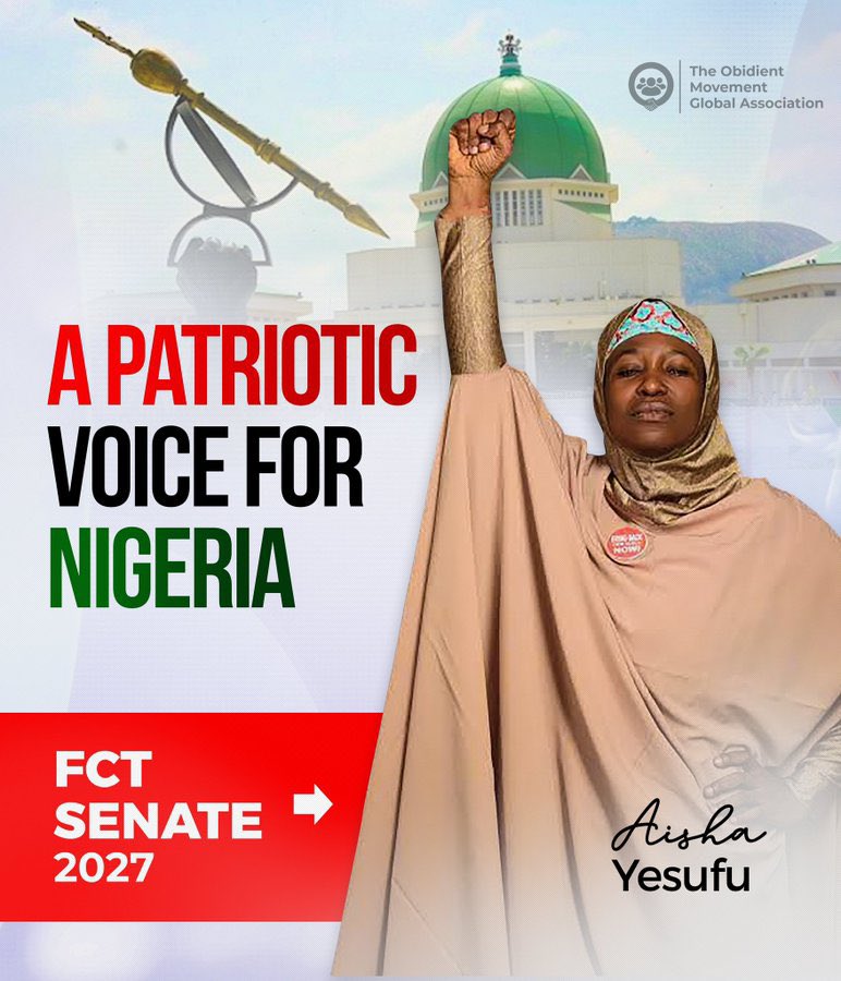 PO_GrassRootM's tweet photo. Nigerians, will you support Mrs.@AishaYesufu for this Excellent pursuit? https://t.co/9Oa6o9QaPW