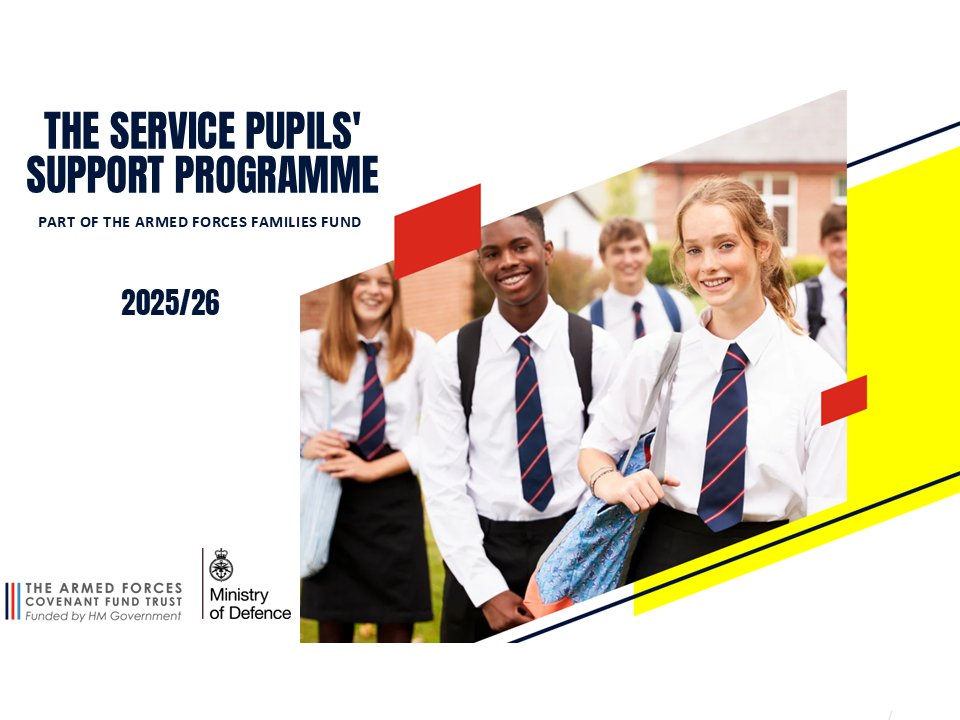 SCiP Alliance (@scipalliance) on Twitter photo Reminder: The Service Pupil Support Programme application deadline is 30th April! Kerry Newham from the <a href="/CovenantTrust/">Armed Forces Covenant Fund Trust</a> shared insights on the programme, recommending the Thriving Lives Toolkit to support Service pupils. Learn more & watch the video: shorturl.at/0TMEr #MotMC Reminder: The Service Pupil Support Programme application deadline is 30th April! Kerry Newham from the <a href="/CovenantTrust/">Armed Forces Covenant Fund Trust</a> shared insights on the programme, recommending the Thriving Lives Toolkit to support Service pupils. Learn more & watch the video: shorturl.at/0TMEr #MotMC