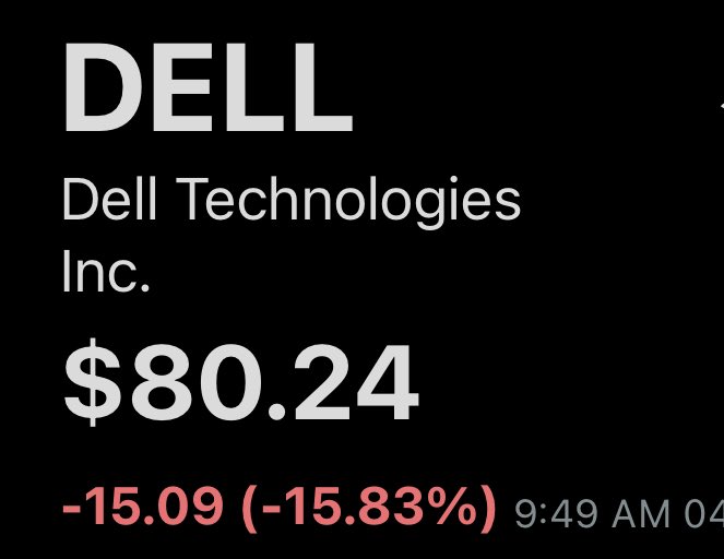 Poor $DELL
