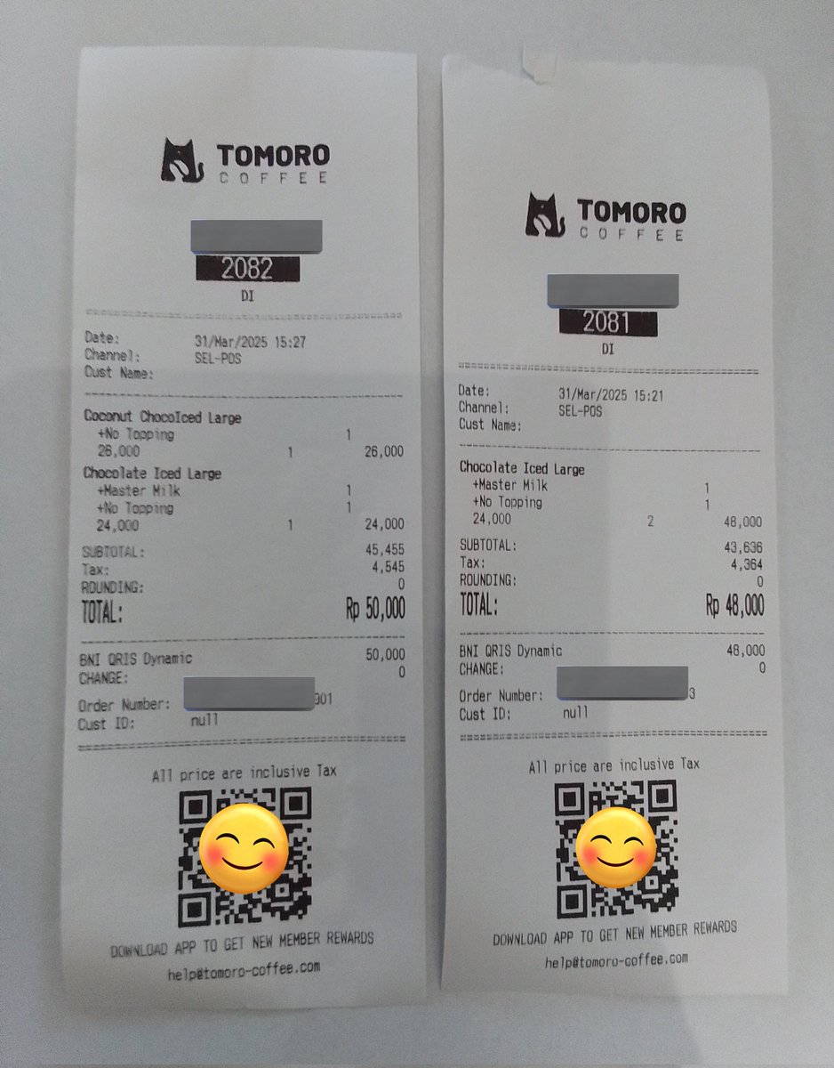 squashdel's tweet photo. Promo Tomoro Coffee x QRIS Bank Jago.
Minimal transaksi 30K, cashback 15K.

Maksimal cashback 5 hari setelah pembelian.

Berlaku hingga Desember 2025.
Buruan beli 👍👍 https://t.co/EDnNrwLd5D