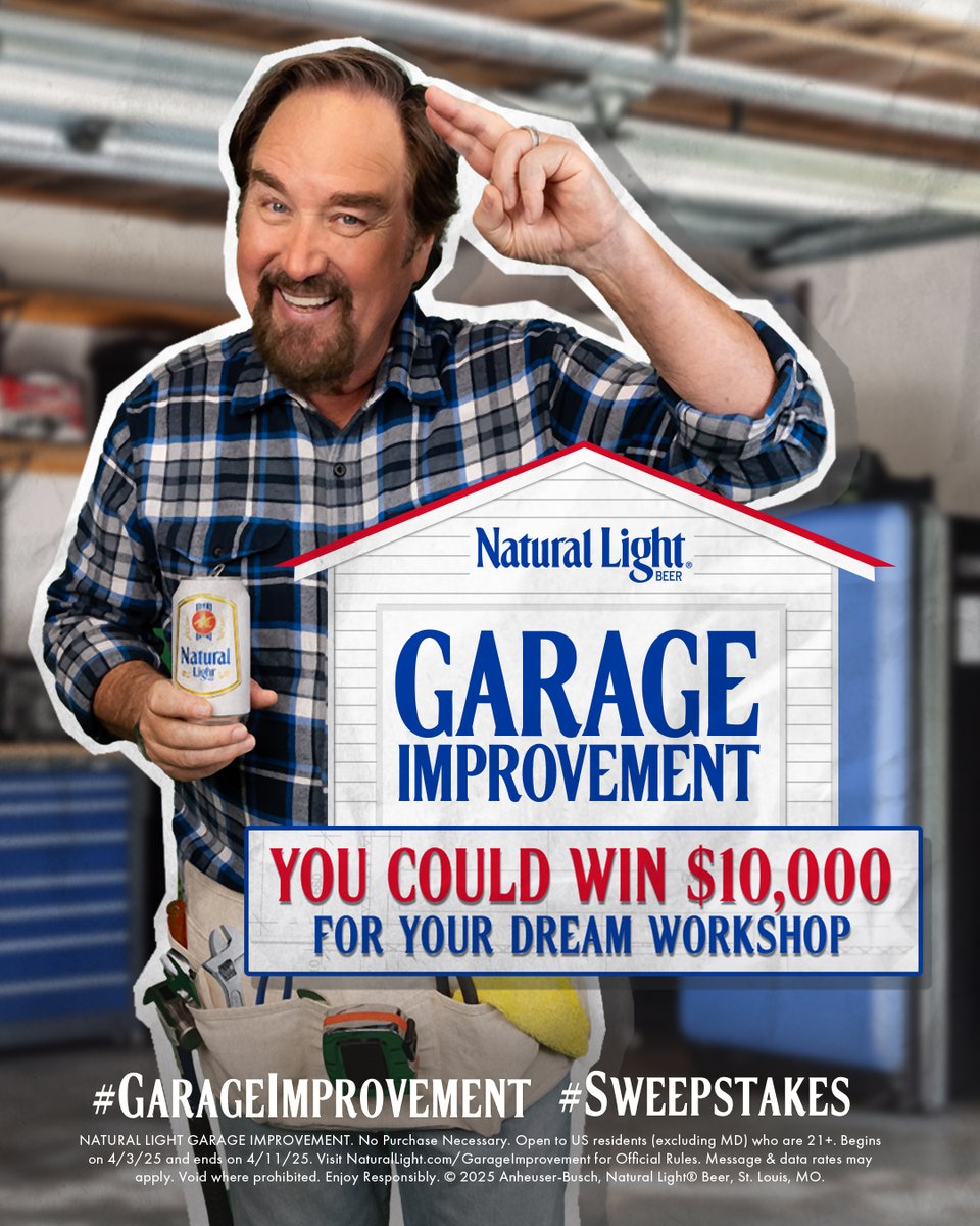 naturallight's tweet image. 🛠️ Time to get crafty, DIYers! 🛠️​​
​
Comment with #GarageImprovement #Sweepstakes for a chance to win $10,000 toward a garage makeover that would make @TheRichardKarn proud.