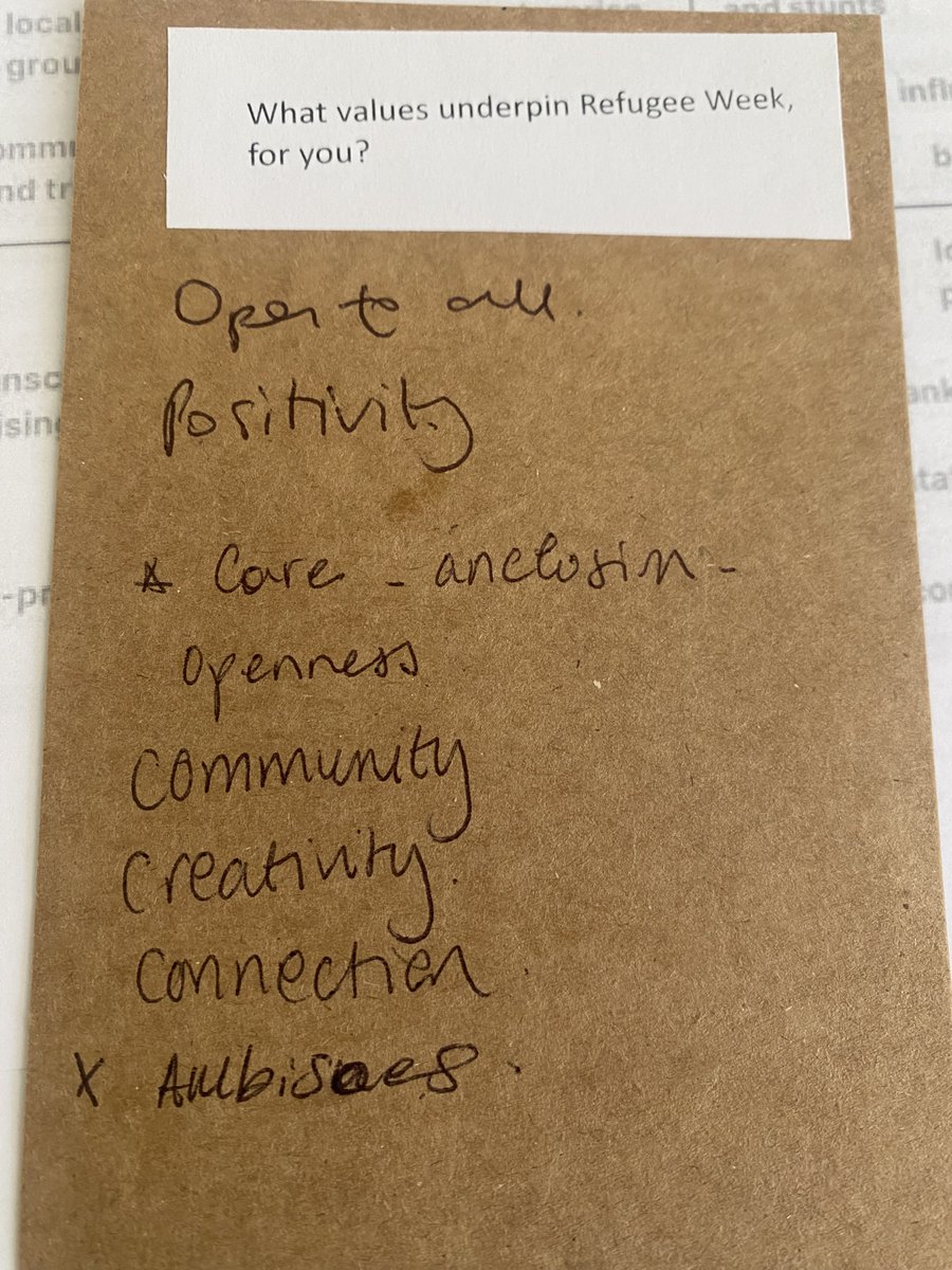 IMIX 🧡 (@imix_uk) on Twitter photo Interesting & interactive day yesterday <a href="/RefugeeWeek/">Refugee Week 🧡</a> awayday exploring their theory of change.
Great to see partners & friends from across the sector & spend time taking a step back to think strategically 🧡
Excited for this year's festival!
#RefugeeWeek #CommunityAsASuperpower Interesting & interactive day yesterday <a href="/RefugeeWeek/">Refugee Week 🧡</a> awayday exploring their theory of change.
Great to see partners & friends from across the sector & spend time taking a step back to think strategically 🧡
Excited for this year's festival!
#RefugeeWeek #CommunityAsASuperpower