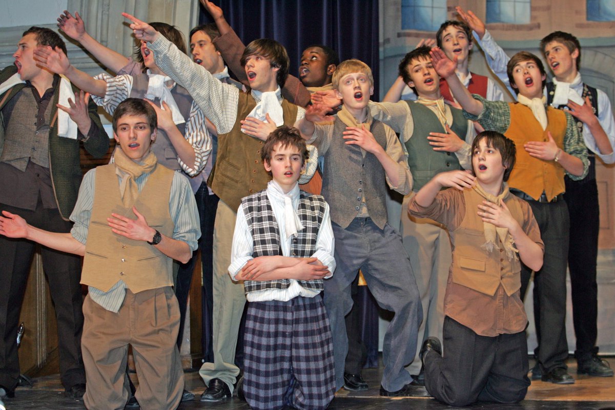 Today we #throwback to the classic musical My Fair Lady, a memorable drama production from Spring 2008. This great photo captures the cast mid-song, showcasing their talent and the wonderful magic of live theatre.