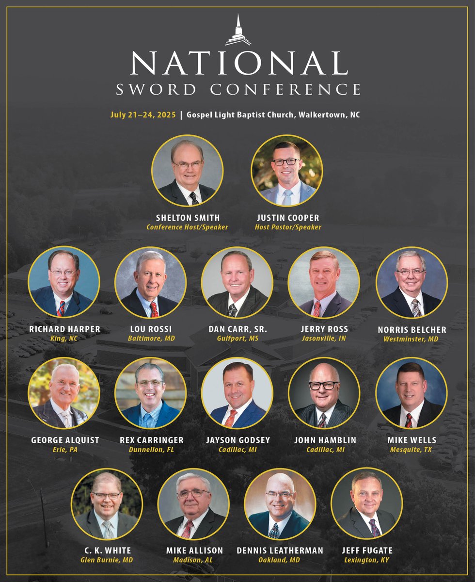 Check out the incredible speaker lineup for the 2025 National Sword Conference! We can't wait for another unforgettable year in Walkertown, North Carolina. 
Join us from July 21-24, 2025, for this blessed gathering!
For more information, visit nationalswordconference.com