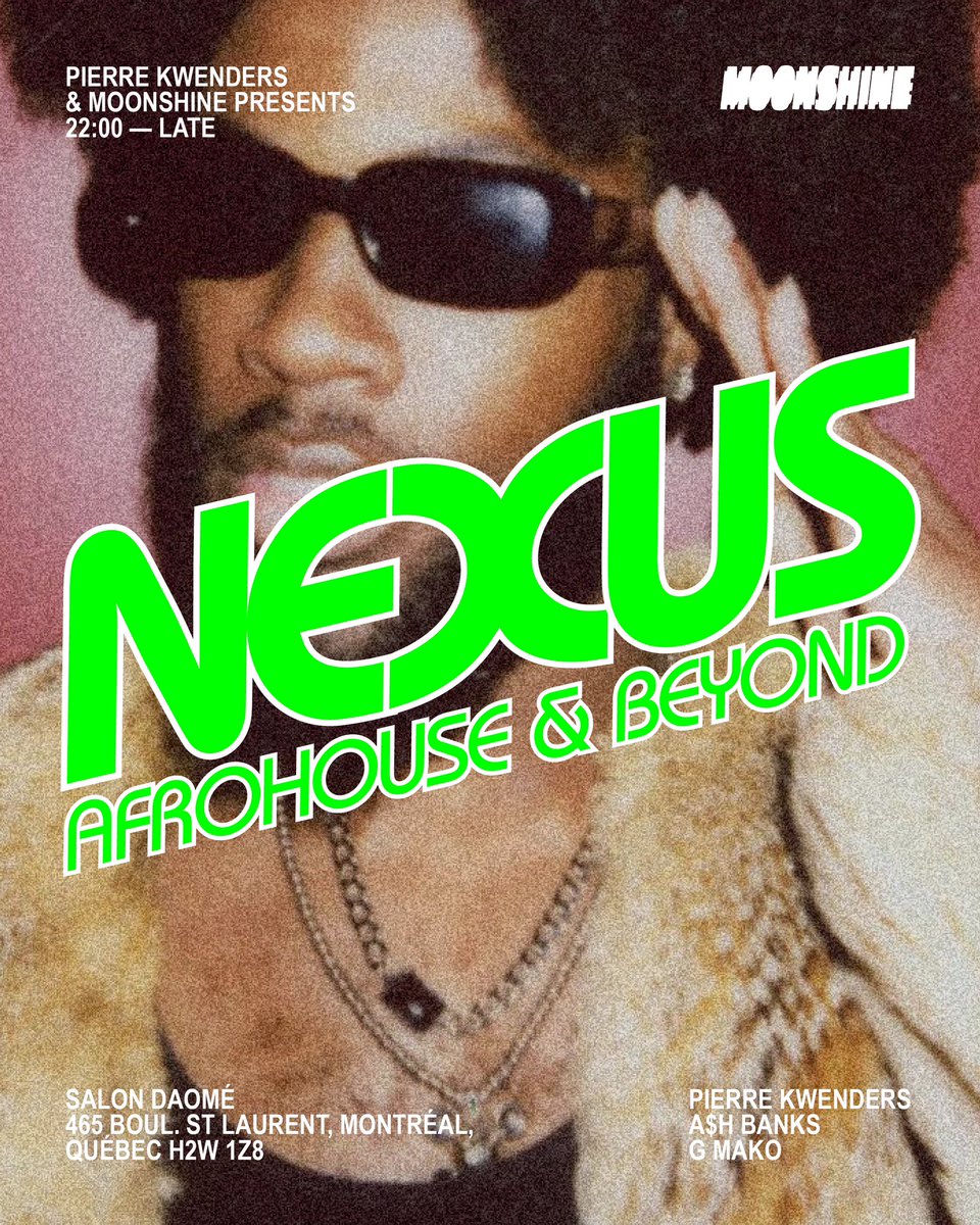 NEXUS — Afrohouse and beyond!
This Saturday Montréal 🫶🏾