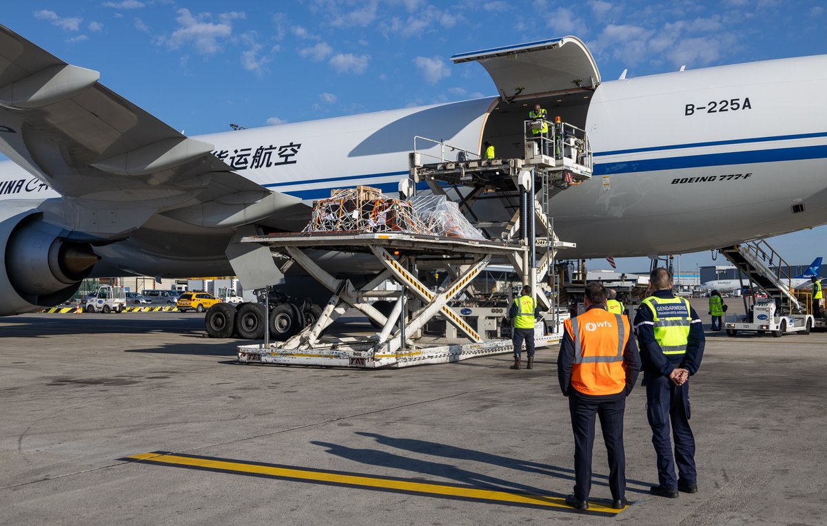 Groupe ADP (@groupeadp) on Twitter photo 🐵 Événement à Paris-CDG ! 3 singes dorés venus du Shanghai Wild Animal Park ont atterri ce matin à l'aéroport pour être acheminés vers le <a href="/zoobeauval/">ZooParc de Beauval</a>. Une 1ere mondiale hors d’Asie pour cette espèce rare, confiée quelques mois dans le cadre d’un programme de conservation unique. 🐵 Événement à Paris-CDG ! 3 singes dorés venus du Shanghai Wild Animal Park ont atterri ce matin à l'aéroport pour être acheminés vers le <a href="/zoobeauval/">ZooParc de Beauval</a>. Une 1ere mondiale hors d’Asie pour cette espèce rare, confiée quelques mois dans le cadre d’un programme de conservation unique.