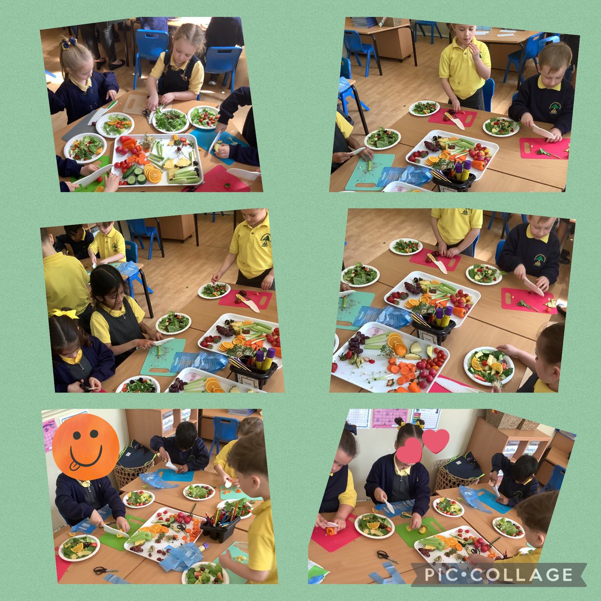 MrsDRimmer's tweet photo. Elm Class made sensational salads yesterday ๐๐๐ป@PinehurstP @appleofmyeyepl #PinehurstDT https://t.co/rX8tKvSy69