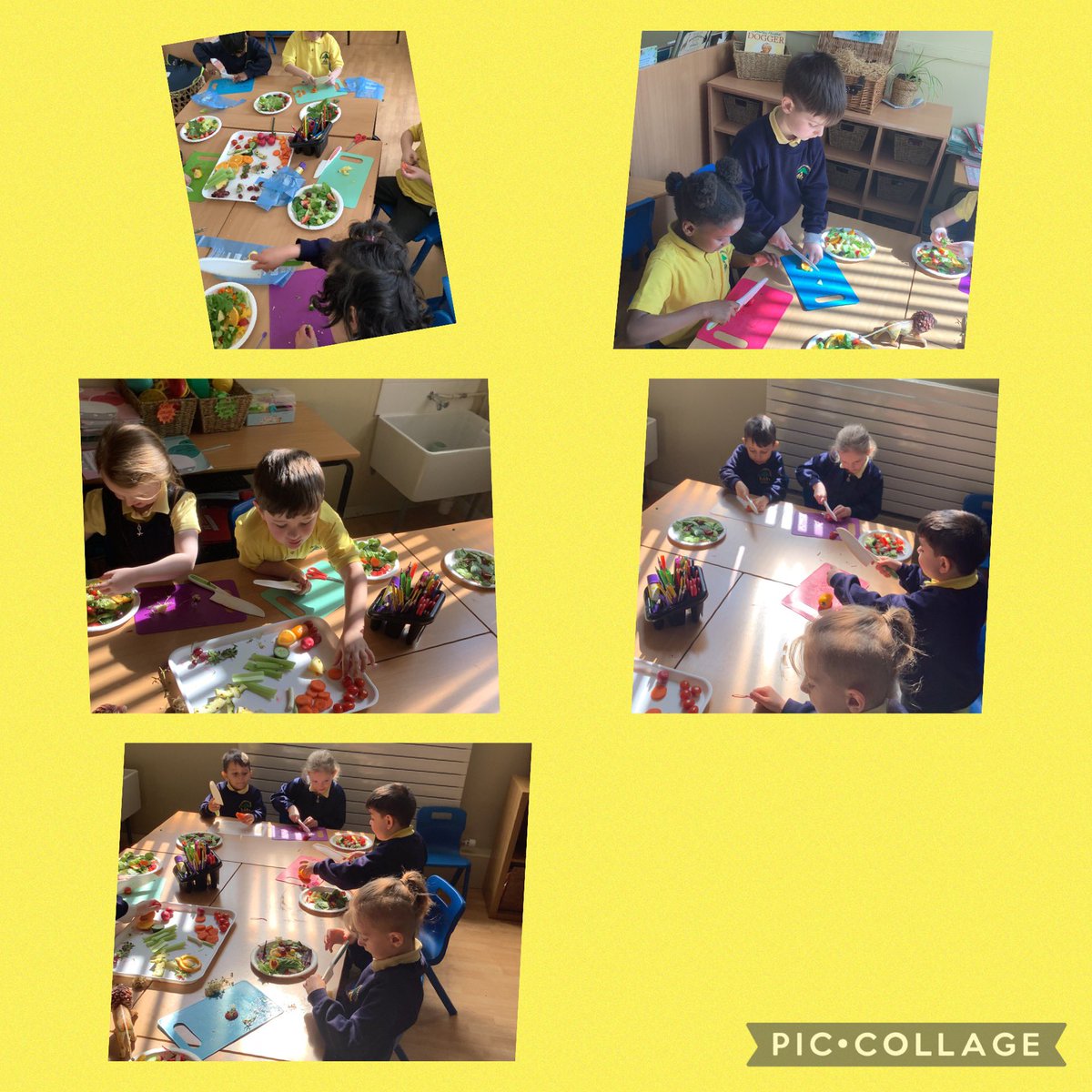 MrsDRimmer's tweet photo. Elm Class made sensational salads yesterday ๐๐๐ป@PinehurstP @appleofmyeyepl #PinehurstDT https://t.co/rX8tKvSy69