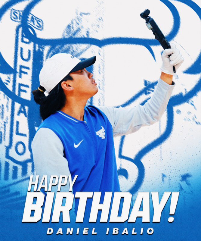 Please help us wish a happy birthday to the man behind the camera, the one and only, Daniel Ibalio! Thank you for all you do to help elevate our program 🎥 🤘

#UBhornsUP | #MI4