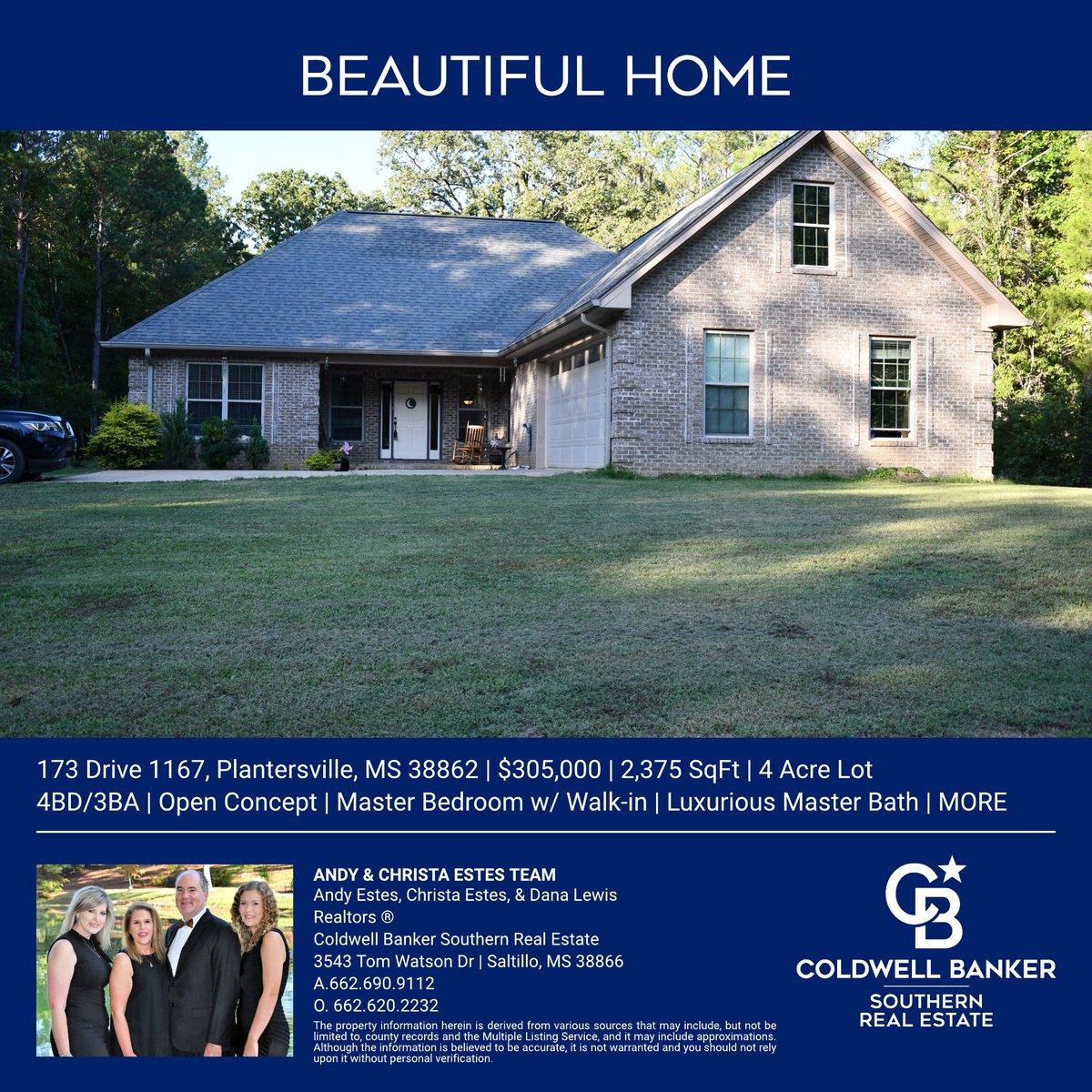 CBSouthern1's tweet image. #Plantersville - #Reduced! 4BD/3BA #exquisite residence with 4 acres offering an open concept design that seemlessly integrates the dining, great room, and kitchen areas.  The Master has a spacious walk-in closet.  Andy &amp;amp; Christa Estes Team @cbsouthern1. cbtupelo.com/listing/MS/Pla…