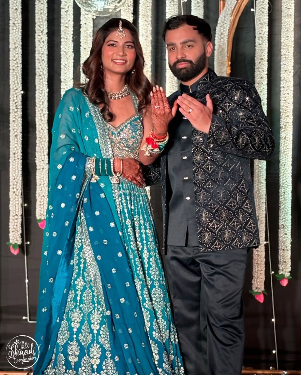 theshaadicoord's tweet image. Smiles, shimmer, and sangeet magic - Karanveer &amp;amp; Deepali’s grand symphony of love! 

#TheShaadiCoordinators #SangeetMagic #DancingIntoForever #WeddingVibes #MusicalLove #ShiningSmiles 

[ Sangeet Celebration, Wedding Festivities, Dance and Music, Love in the Air ]