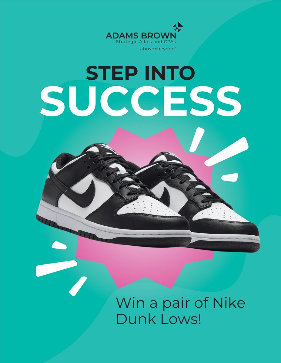 KansasCPAs's tweet image. #StepIntoSuccess with an Adams Brown internship and enter to win a pair of Nike Dunk Lows. Enter today on campus at @hutchccnews and @wichitastate! 

#internship #collegeintern #AdamsBrown #WichitaState #HutchCC