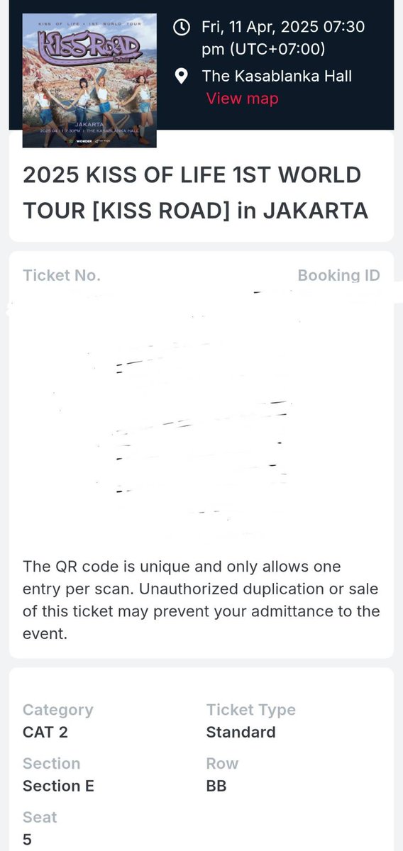 kutekbased's tweet photo. WTS TIKET KISS OF LIFE : KISS ROAD IN JAKARTA

hi guys gw mau jualin tiket gw sendiri dan temen gw, sebelahan 🥹🥹🥹

💵1.5 jt /ea (ada 2 tiket)
🟢 CAT 2
✅UNDERPRICED
✅ negotiable

section dan seatnya bisa liat di pic, dm if ur interested;)

#wts #kissoflife #kissroadinjakarta https://t.co/2niHsMGIUA