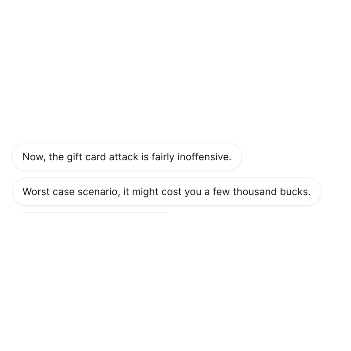 CheeseCakePCK's tweet image. I think me and my work cyber security training have very different understandings of the phrase “worst case scenario”