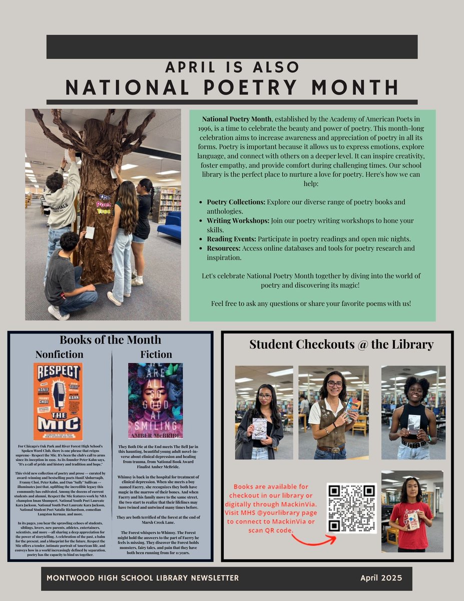 Jennifer Marquez (@jmarquez_lms) on Twitter photo MHS April Library Newsletter! Check us out!🤠#TeamSISD <a href="/SocorroISD/">Socorro ISD</a> <a href="/MontwoodHS/">David Herrera</a> <a href="/_MHSSTUCO/">Montwood HS StuCo</a> <a href="/ramsbaseball12/">MONTWOOD RAMS BASEBALL\⚾️🏈Coach Romo</a> <a href="/SISD_HS/">Carlos Guerra III</a> <a href="/Sparks_Interest/">Marcy Sparks</a> MHS April Library Newsletter! Check us out!🤠#TeamSISD <a href="/SocorroISD/">Socorro ISD</a> <a href="/MontwoodHS/">David Herrera</a> <a href="/_MHSSTUCO/">Montwood HS StuCo</a> <a href="/ramsbaseball12/">MONTWOOD RAMS BASEBALL\⚾️🏈Coach Romo</a> <a href="/SISD_HS/">Carlos Guerra III</a> <a href="/Sparks_Interest/">Marcy Sparks</a>