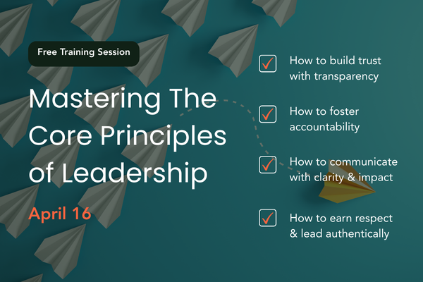 AdvanstaffHR's tweet photo. Join us for a FREE online training on Leadership Principles for Managers! Learn practical tools to help you motivate your team, tackle tough conversations, and create a positive work environment.

Date: April 16
Time: 11:00AM - 12:00PM PT
 https://t.co/M8v4mosfzA https://t.co/nZtbqXOR2W