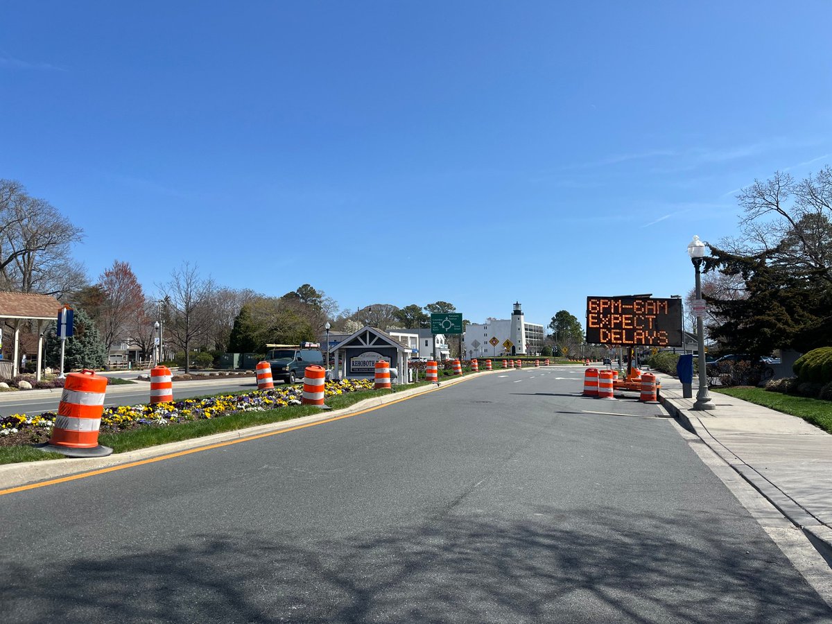 Road work ahead! DelDOT is coming back to finish up the Rehoboth Avenue repaving project that began in the fall. Find additional details here: reachout.rehobothbeachde.gov/additional-pro…