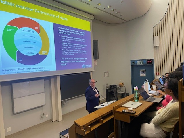 severonis's tweet image. Delivered a keynote lecture @UnisanteVD on strategic priorities to advance global refugee and migrant health. Migration shapes public health- partnerships &amp;amp; evidence-informed action are key to building inclusive, resilient health systems. #HealthForAll
