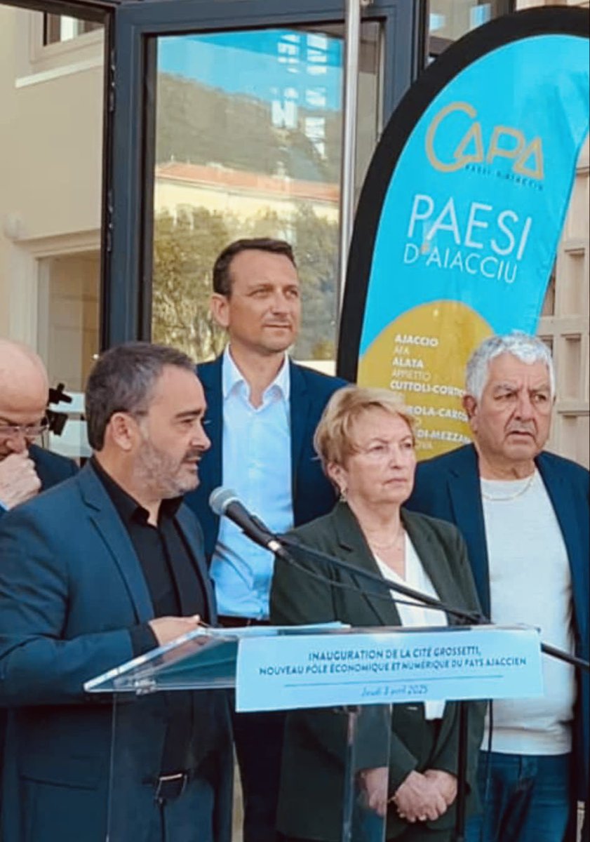 ✂️« L'inauguration dans la vie d'un élu est un moment clé. Il symbolise notre engagement envers les citoyens, le temps est venu de récolter les fruits de notre travail. Félicitations à tous les maillons de la chaîne de cette belle réussite »<a href="/M3Ecorsica/">M3E</a> <a href="/s_sbraggia/">Stéphane Sbraggia</a> 
<a href="/pays_ajaccien/">CAPA</a>