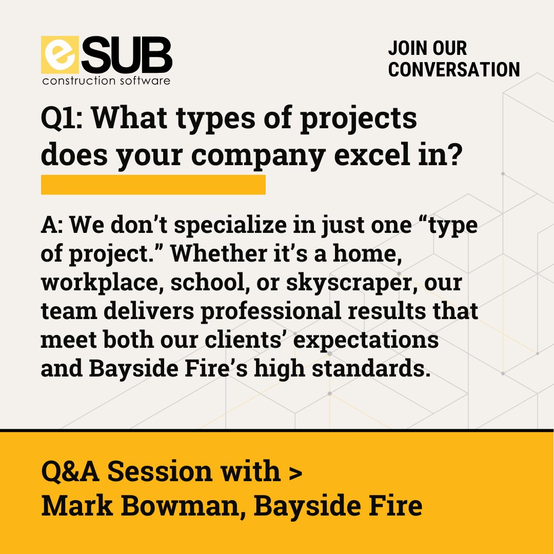 eSUB Construction Software tweet media