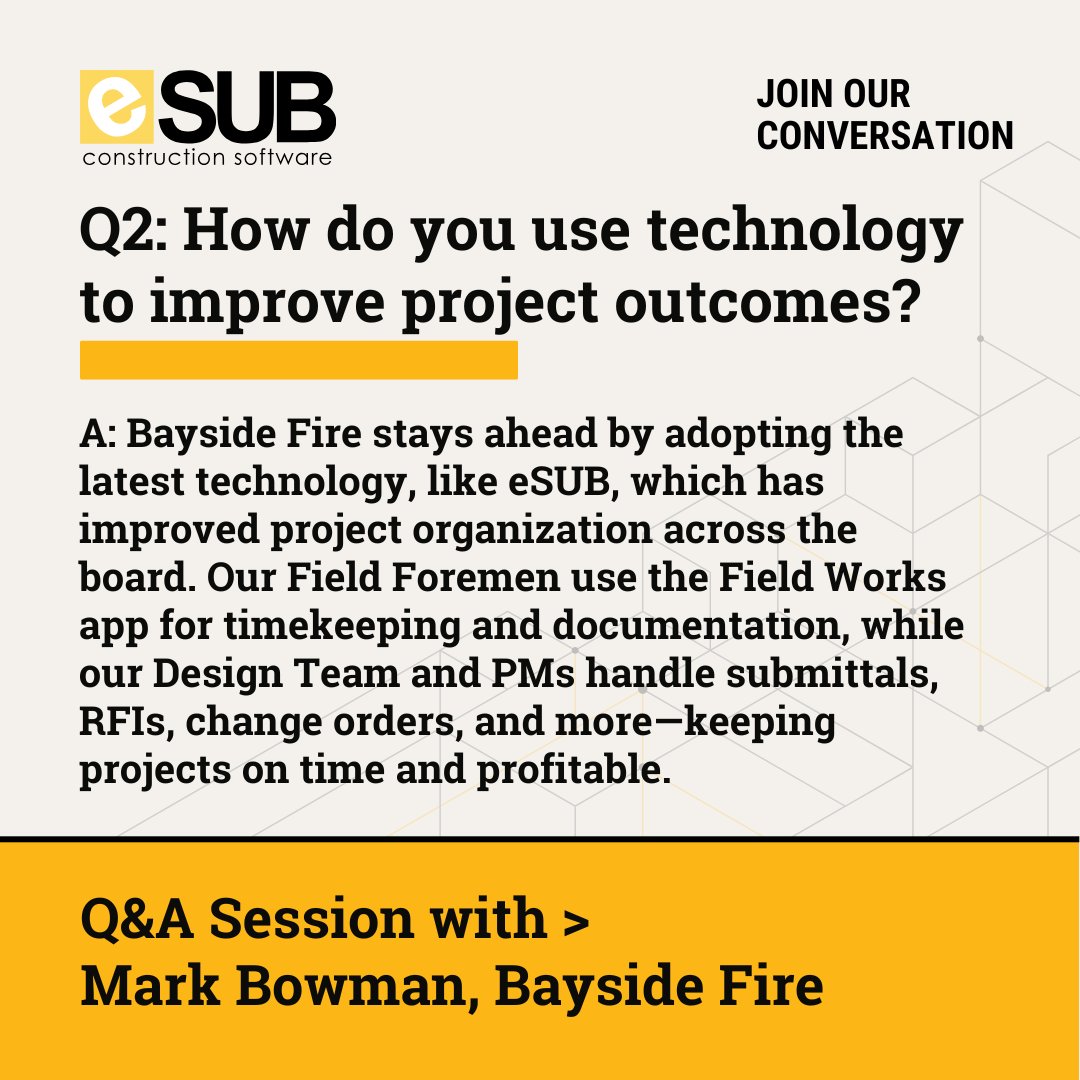 eSUB Construction Software tweet media