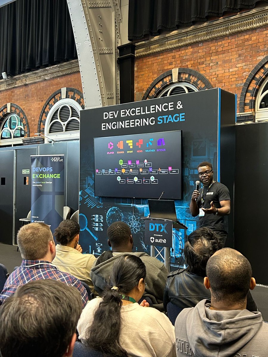 Last, but certainly not least we welcome to the stage Aramide from <a href="/BBC/">BBC</a> 👋🏼

In his talk, Aramide will explore how AI is reshaping DevOps by moving from reactive to proactive infrastructure management. 

#AI #DevOps #Infrastructure #CDK #Security