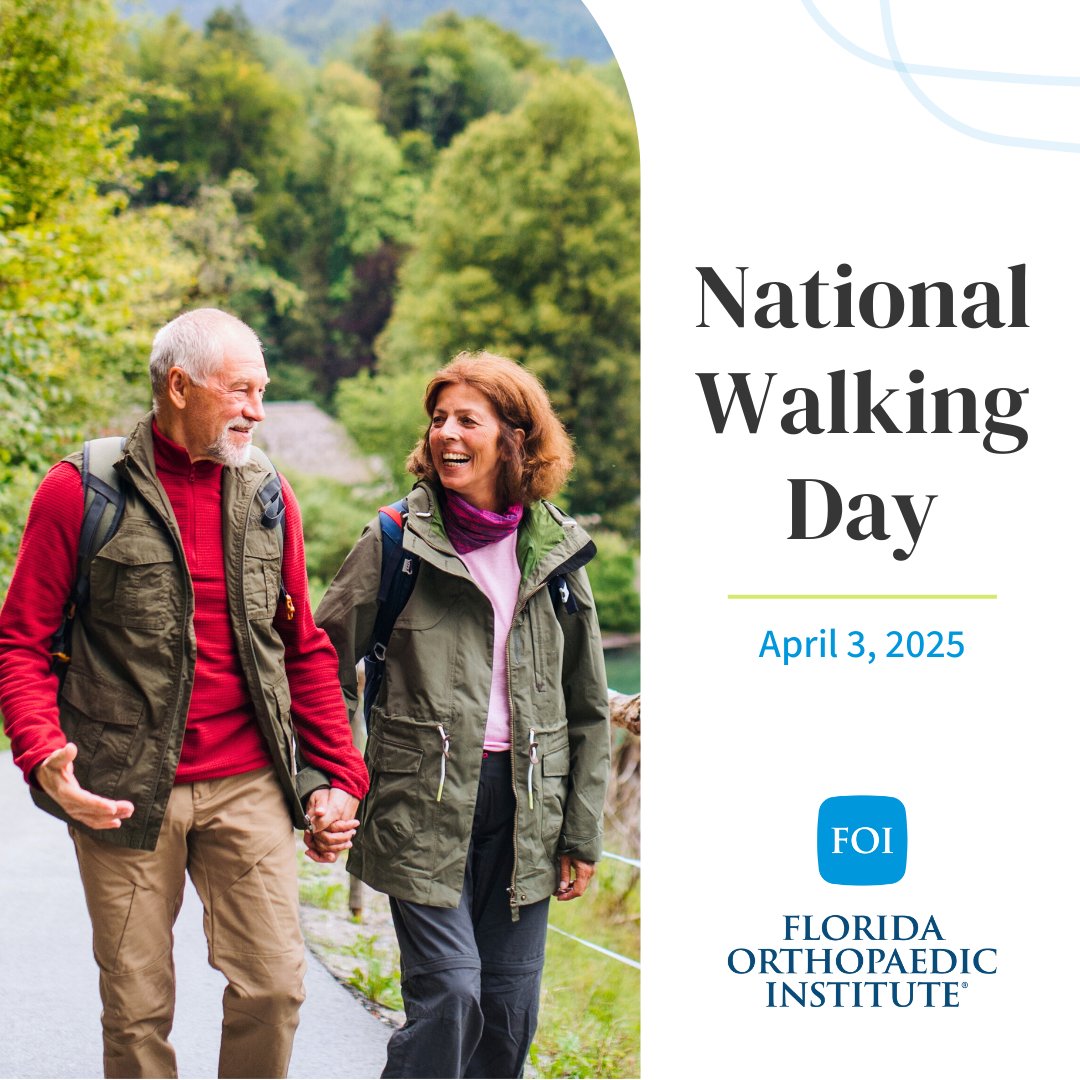 Step into wellness this #NationalWalkingDay! 

Walking is a straightforward way to stay active, and it offers numerous benefits, including stress reduction, a lower risk of cardiovascular disease, and improved bone health. Invite your friends, tie up your shoes, and enjoy the