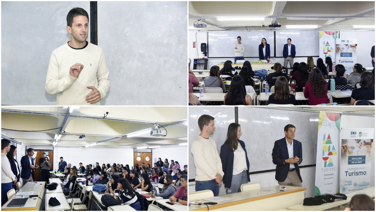 Charla en la Carrera de Turismo de la Facultad de Ciencias Económicas de la UNLP sobre las posibilidades para realizar las Prácticas Profesionales Supervisadas (PPS) en el EMATUR.