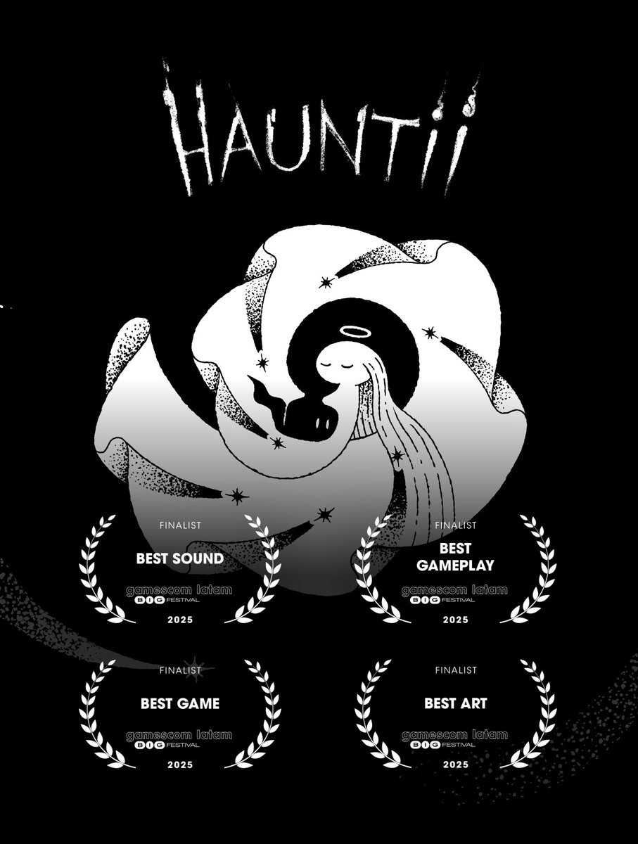 Firestoke (@firestokegames) on Twitter photo <a href="/Hauntii/">Hauntii</a> is at it again! After winning big with two awards during <a href="/Official_GDC/">Game Developers Conference</a> our favourite ghost has been nominated in no less than four categories in the LatAm <a href="/gamescom/">gamescom</a> <a href="/BIG_Festival/">gamescom latam BIG Festival 🎮</a> !!
store.steampowered.com/app/2060790/Ha… <a href="/Hauntii/">Hauntii</a> is at it again! After winning big with two awards during <a href="/Official_GDC/">Game Developers Conference</a> our favourite ghost has been nominated in no less than four categories in the LatAm <a href="/gamescom/">gamescom</a> <a href="/BIG_Festival/">gamescom latam BIG Festival 🎮</a> !!
store.steampowered.com/app/2060790/Ha…