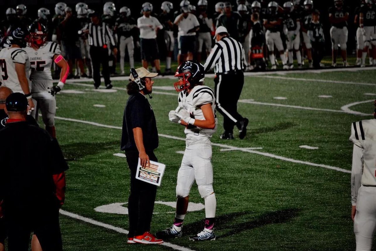 Driving today &amp; can’t stop thinking about my second year of coaching at Cardinal in Middlefield, Ohio. A D6 high school where I was the OC/QBs coach. So much learned about the game management, rotations, understanding personnel’s strengths. We played our playoff game that year