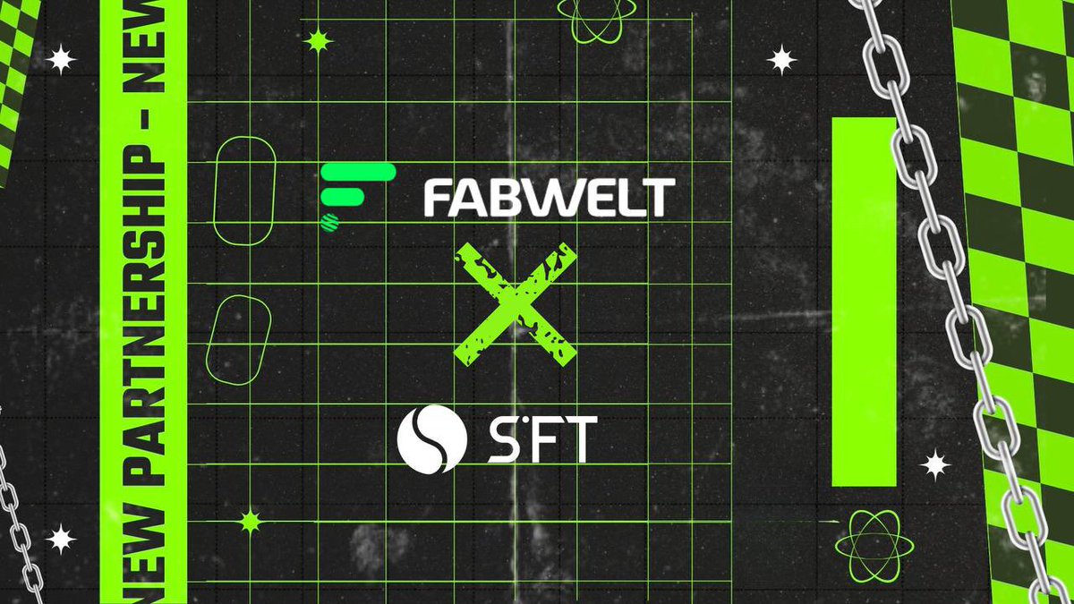 FabweltToken (@fabwelttoken) on Twitter photo 🚀 Fabwelt & <a href="/SFTProtocol/">SFT Protocol</a> Strategic Partnership! 🚀
We are thrilled to announce our partnership with SFT Protocol, the world’s first fully generalized Decentralized Physical Infrastructure Network (DePIN) DAO!
Stay tuned! 👀
#Fabwelt #SFTProtocol #DePIN #Web3 #Blockchain 🚀 Fabwelt & <a href="/SFTProtocol/">SFT Protocol</a> Strategic Partnership! 🚀
We are thrilled to announce our partnership with SFT Protocol, the world’s first fully generalized Decentralized Physical Infrastructure Network (DePIN) DAO!
Stay tuned! 👀
#Fabwelt #SFTProtocol #DePIN #Web3 #Blockchain