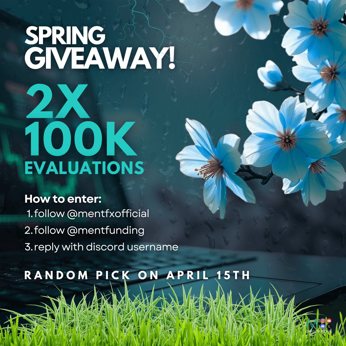 MentFunding's tweet image. 2x $100,000 Evaluations! 🎉

Must be following to be selected! 
Follow @mentfxofficial 
Follow @MentFunding 
Like, Retweet, Bookmark!
Reply discord @ or you wont be selected!