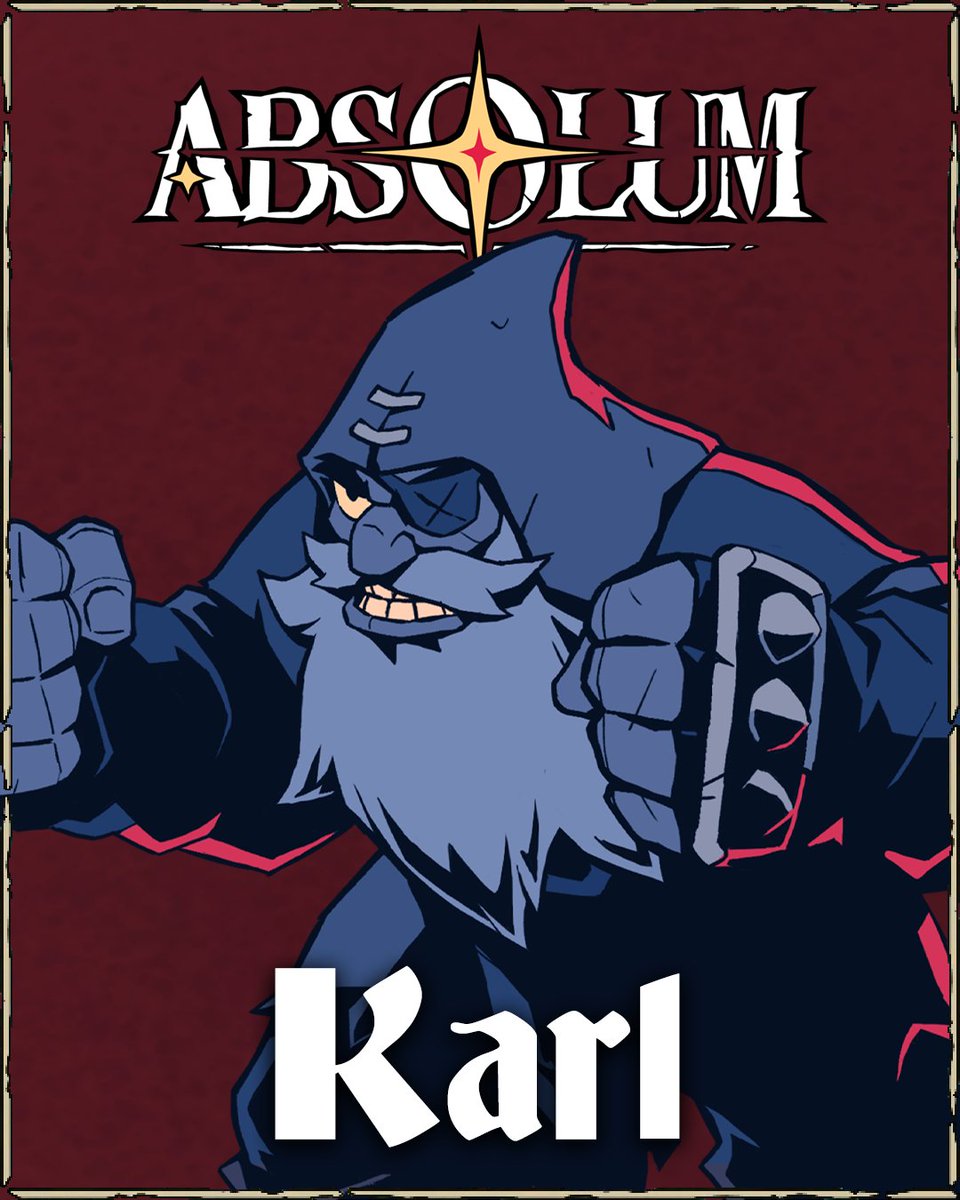 AbsolumGame's tweet image. Meet Karl, our wanderer, unwavering fighter, and poet at heart.
