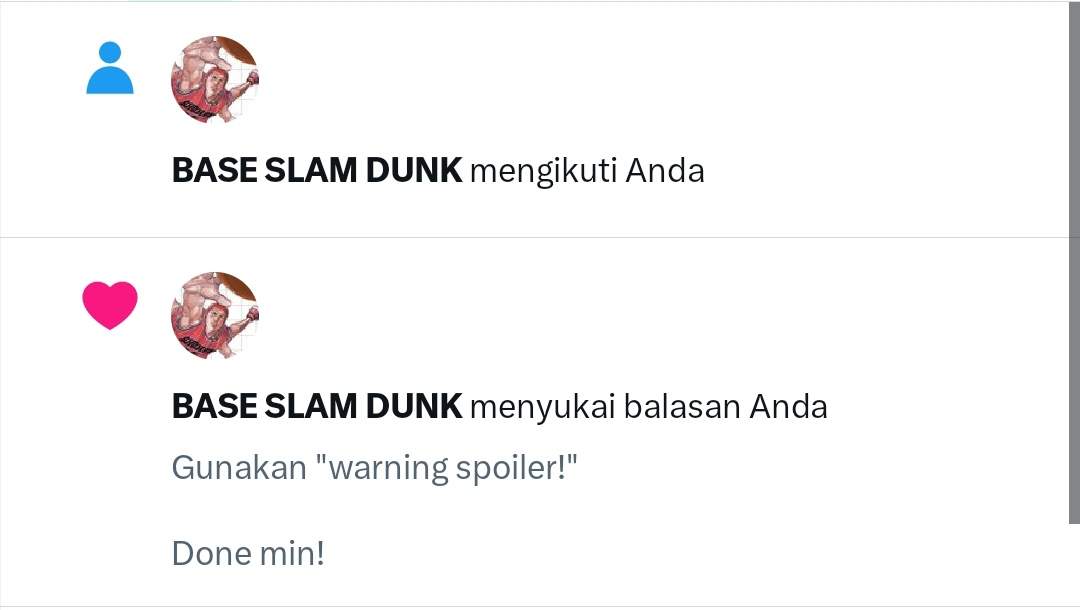 eemamiya's tweet photo. ASIK MAKASIH MIN @kampungslamdunk https://t.co/F1oQJbjPbZ