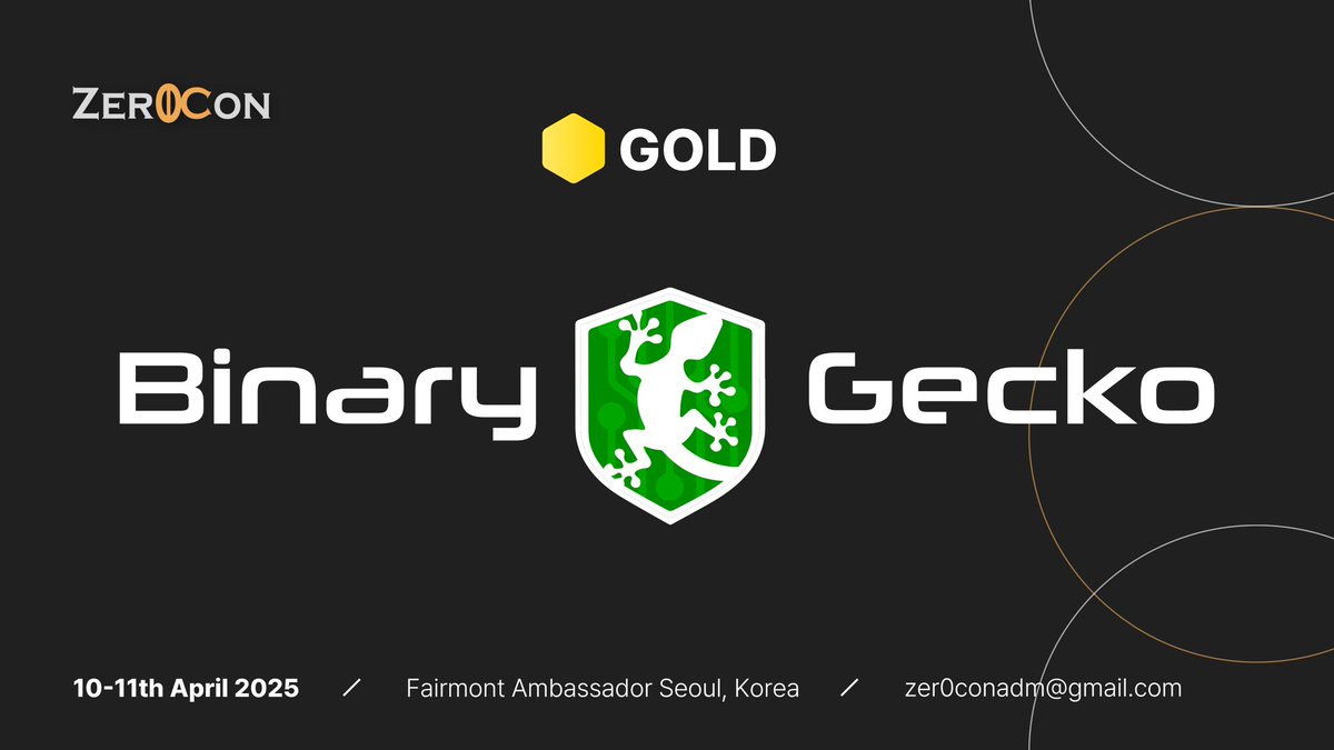 A few Geckos and I are off to Seoul next week for Zer0con! 🇰🇷 If you want to chat about what we do, hear some OffensiveCon preparation stories, or just grab soju and talk vulns, send me a DM :) <a href="/POC_Crew/">POC_Crew</a> <a href="/Binary_Gecko/">Binary Gecko</a>