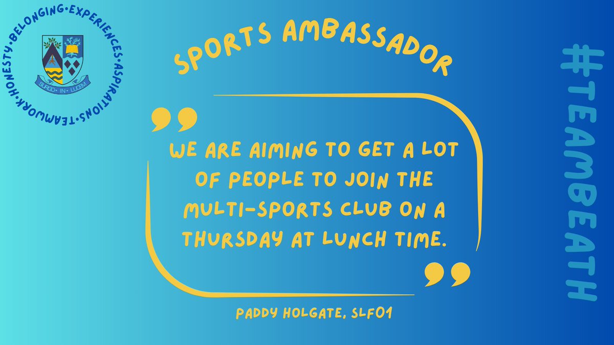 Beath SLF (@beathslf) on Twitter photo 💙⚽ Quote from our Sports Ambassador⚽💙
<a href="/Beath_HS/">Beath High School</a> #TeamBeath 💙⚽ Quote from our Sports Ambassador⚽💙
<a href="/Beath_HS/">Beath High School</a> #TeamBeath