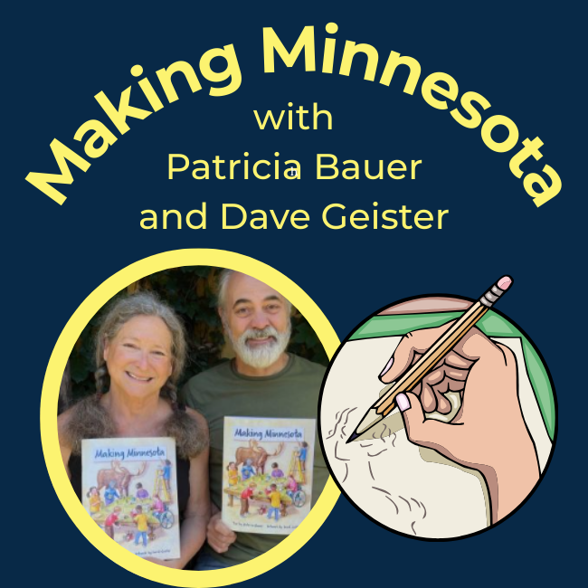 HCOC's tweet image. Bring the entire family out for a fun afternoon at the History Center! Join author Patricia Bauer and illustrator Dave Geister, creators of the wildly popular Making Minnesota activity book on April 19, 2025 from 1pm-2:15pm.